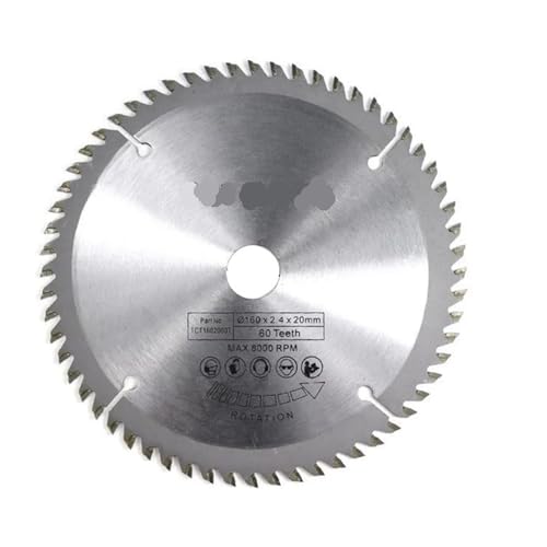 Jingyingtt 1 Stück TCT160mm Hartmetall-Sägeblatt for die Holzbearbeitung 16T/24T/30T/48/60/80T, geeignet for multifunktionale Elektrowerkzeuge, Holztrennscheiben Jingyingtt 1 Stück TCT160mm Hartmetall-Sägeblatt for die Holzbearbeitung 16T/24T/30T/48/60/80T, geeignet for multifunktionale Elektrowerkzeuge, Holztrennscheiben von Jingyingtt