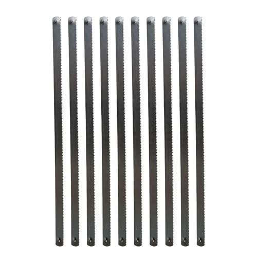 Jingyingtt 10 Stück 6 Zoll 24T Mini-Bügelsägeblatt Multifunktionales Sägeblatt Metall-Kunststoff-Schneiden 150mm Bügelsäge Universal-Schneidklingen Werkzeuge von Jingyingtt