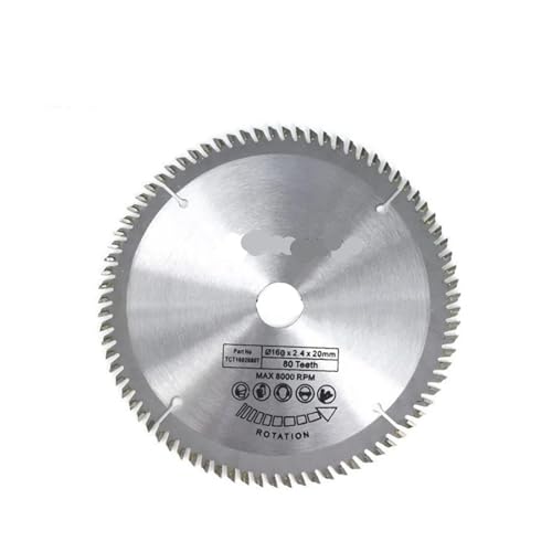 Jingyingtt 165 mm Hartmetall-Sägeblatt for die Holzbearbeitung, 24 Zähne/40 Zähne/48 Zähne/60 Zähne/80 Zähne, geeignet for Multifunktions-Elektrowerkzeuge, Holztrennscheiben, 1 Stück Jingyingtt 165 mm Hartmetall-Sägeblatt for die Holzbearbeitung, 24 Zähne/40 Zähne/48 Zähne/60 Zähne/80 Zähne, geeignet for Multifunktions-Elektrowerkzeuge, Holztrennscheiben, 1 Stück von Jingyingtt