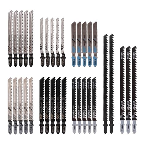 Jingyingtt 25/35/52-teiliges Stichsägeblatt-Set mit T-Schaft HCS, verschiedene Stichsägeblätter, schnell geschnittenes Sägeblatt for Schneidwerkzeuge aus Holz, Kunststoff und Metall Jingyingtt 25/35/52-teiliges Stichsägeblatt-Set mit T-Schaft HCS, verschiedene Stichsägeblätter, schnell geschnittenes Sägeblatt for Schneidwerkzeuge aus Holz, Kunststoff und Metall von Jingyingtt