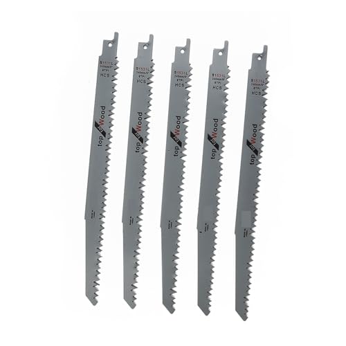 Jingyingtt 3/5 STÜCKE Säbelsägeblätter for Die Holzbearbeitung Kohlenstoffstahl Säbelsägeblätter S1531L Schneiden Kurve Hacksaw Klingen Jingyingtt 3/5 STÜCKE Säbelsägeblätter for Die Holzbearbeitung Kohlenstoffstahl Säbelsägeblätter S1531L Schneiden Kurve Hacksaw Klingen von Jingyingtt