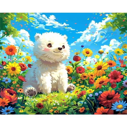 Blumentier Diamond Painting Set,5D DIY Diamant Painting Bilder Full Vierkant Kristall Stickerei Kreuzstich Diamant Malerei Kunsthandwerk Home Schlafzimmer Büro Wand Dekoration 60x80cm Blumentier Diamond Painting Set,5D DIY Diamant Painting Bilder Full Vierkant Kristall Stickerei Kreuzstich Diamant Malerei Kunsthandwerk Home Schlafzimmer Büro Wand Dekoration 60x80cm von Jinmer