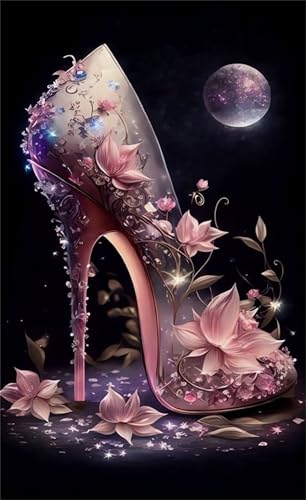 DIY Geblümte High Heels Diamond Painting Erwachsene,5D Diamant Painting Bilder für Anfänger,Square Drill Vollbohrer Diamanten Malerei Set Stickerei Kreuzstich Geschenke Home Wand Dekor 30x70 cm DIY Geblümte High Heels Diamond Painting Erwachsene,5D Diamant Painting Bilder für Anfänger,Square Drill Vollbohrer Diamanten Malerei Set Stickerei Kreuzstich Geschenke Home Wand Dekor 30x70 cm von Jinmer