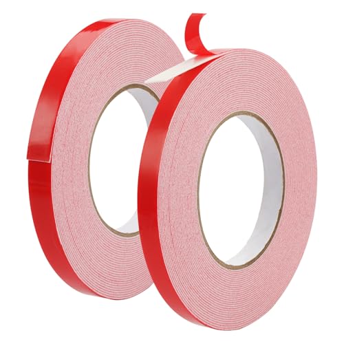 2 Rollen Doppelseitiges Klebeband Schaumstoff,12 mm x 10 m Montageklebeband aus Schaumstoff PE,Wasserdichtes Schaumstoff Klebeband Doppelseitig,Mehrzweck Schaumstoff Klebeband für Wand, LED-Streifen 2 Rollen Doppelseitiges Klebeband Schaumstoff,12 mm x 10 m Montageklebeband aus Schaumstoff PE,Wasserdichtes Schaumstoff Klebeband Doppelseitig,Mehrzweck Schaumstoff Klebeband für Wand, LED-Streifen von Jinsion