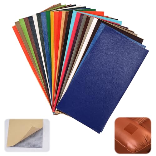 25 Stück Lederflicken Selbstklebend,10 x 20 cm Leder Patch Kit Selbstklebende Lederflicken,Leder Reparatur Flicken,Leder Reparatur Patch,25 Farben Kunstleder zum Kleben für Sofa, Autositze, Taschen 25 Stück Lederflicken Selbstklebend,10 x 20 cm Leder Patch Kit Selbstklebende Lederflicken,Leder Reparatur Flicken,Leder Reparatur Patch,25 Farben Kunstleder zum Kleben für Sofa, Autositze, Taschen von Jinsion