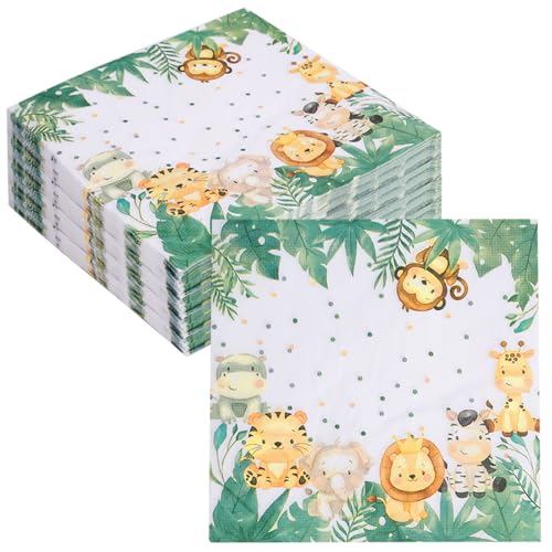 40 Stück Servietten Kindergeburtstag Waldtiere, 33x33 cm Servietten Dschungel, Party Tischdeko Waldtiere Servietten, Tiere Servietten Geburtstag für Geburtstagsfeiern, Babyparty, Mottopartys 40 Stück Servietten Kindergeburtstag Waldtiere, 33x33 cm Servietten Dschungel, Party Tischdeko Waldtiere Servietten, Tiere Servietten Geburtstag für Geburtstagsfeiern, Babyparty, Mottopartys von Jinsion