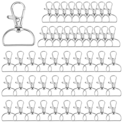 50 Stück Karabinerhaken Schlüsselanhänger, Drehbar Schlüsselanhänger Karabinerhaken, Schlüsselanhänger mit D-Ring, Schlüsselring Karabiner, Schwenk 360° Drehbar für Bastelarbeiten DIY,Handtasche 50 Stück Karabinerhaken Schlüsselanhänger, Drehbar Schlüsselanhänger Karabinerhaken, Schlüsselanhänger mit D-Ring, Schlüsselring Karabiner, Schwenk 360° Drehbar für Bastelarbeiten DIY,Handtasche von Jinsion