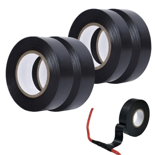 4 Stück SelbstverschweißEndes Isolierband, Kabelbaum Klebeband, Isolierband Wasserdicht, Hitzebeständig Electrical Tape, Isolierband Schwarz für Reparaturen und Isolierung, 18mm x 20m/16mm x 15m 4 Stück SelbstverschweißEndes Isolierband, Kabelbaum Klebeband, Isolierband Wasserdicht, Hitzebeständig Electrical Tape, Isolierband Schwarz für Reparaturen und Isolierung, 18mm x 20m/16mm x 15m von Jinsion