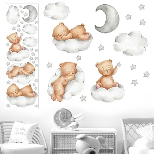 Wandsticker Teddybär Wandsticker, Wall Stickers Kids Bedroom Wandaufkleber Wandsticker Kinderzimmer Wandsticker Bär auf Wolke Wandtattoo, Dekoration für Baby- & Kleinkinderzimmer Wandsticker Teddybär Wandsticker, Wall Stickers Kids Bedroom Wandaufkleber Wandsticker Kinderzimmer Wandsticker Bär auf Wolke Wandtattoo, Dekoration für Baby- & Kleinkinderzimmer von Jinsion