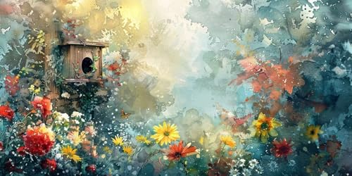 Diamond Painting Abstrakt Diamant Painting Bilder Erwachsene Chrysantheme Diamond Paintings Set,5D Daiments Paintings Kinder,DIY Diamant Malerei Stickerei Basteln Mädchen,Zimmer Deko 60x120cm J2-3396 von Jinycoon