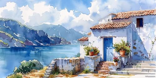 Diamond Painting Am Meer Diamant Painting Bilder Erwachsene Landschaft Diamond Paintings Set,5D Daiments Paintings Kinder,DIY Diamant Kunst Malerei Stickerei Basteln Mädchen,Zimmer Deko 10x20cm J2-472 von Jinycoon
