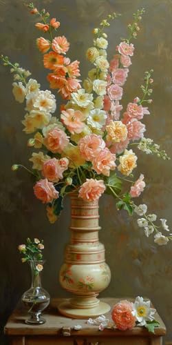 Diamond Painting Erwachsene Groß XXL 100x200cm, 5D Diamond Painting Blume Diamant Paintings Bilder Vase Daiments Paintings Kinder, DIY Mosaik Bastelset Erwachsene, Halloween Deko Wohnzimmer J2-13970 von Jinycoon