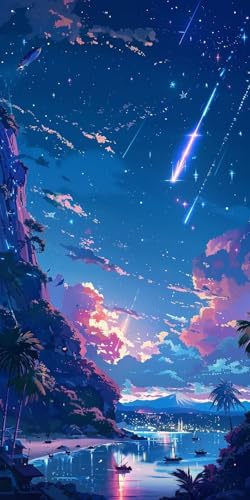 Diamond Painting Erwachsene Groß XXL 100x200cm, 5D Diamond Painting Himmel Diamant Paintings Bilder See Daiments Paintings Kinder, DIY Mosaik Bastelset Erwachsene, Halloween Deko Wohnzimmer J2-13990 von Jinycoon