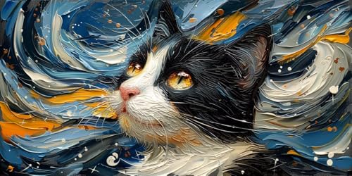 Diamond Painting Erwachsene Groß XXL 100x200cm, 5D Diamond Painting Katze Diamant Paintings Bilder Tier Daiments Paintings Kinder, DIY Mosaik Bastelset Erwachsene, Halloween Deko Wohnzimmer J2-7850 Diamond Painting Erwachsene Groß XXL 100x200cm, 5D Diamond Painting Katze Diamant Paintings Bilder Tier Daiments Paintings Kinder, DIY Mosaik Bastelset Erwachsene, Halloween Deko Wohnzimmer J2-7850 von Jinycoon