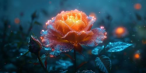 Diamond Painting Erwachsene Groß XXL 100x200cm, 5D Diamond Painting Rose Diamant Paintings Bilder Anlage Daiments Paintings Kinder, DIY Mosaik Bastelset Erwachsene, Halloween Deko Wohnzimmer J2-410 von Jinycoon