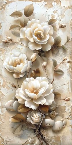 Diamond Painting Erwachsene Groß XXL 100x200cm,5D Diamond Painting Blume Diamant Paintings Bilder Blätter Daiments Paintings Kinder,DIY Mosaik Bastelset Erwachsene,Halloween Deko Wohnzimmer J2-13850 von Jinycoon