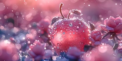 Diamond Painting Erwachsene Groß XXL 10x20cm, 5D Diamond Painting Blume Diamant Paintings Bilder Apfel Daiments Paintings Kinder, DIY Mosaik Bastelset Erwachsene, Halloween Deko Wohnzimmer J2-242 von Jinycoon