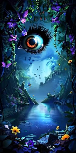 Diamond Painting Erwachsene Groß XXL 40x80cm, 5D Diamond Painting Schmetterling Diamant Paintings Bilder Auge Daiments Paintings Kinder, DIY Bastelset Erwachsene, Halloween Deko Wohnzimmer J2-12504 Diamond Painting Erwachsene Groß XXL 40x80cm, 5D Diamond Painting Schmetterling Diamant Paintings Bilder Auge Daiments Paintings Kinder, DIY Bastelset Erwachsene, Halloween Deko Wohnzimmer J2-12504 von Jinycoon