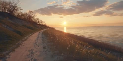 Diamond Painting Erwachsene Groß XXL 50x100cm, 5D Diamond Painting Sonnenaufgang Diamant Paintings Bilder Landschaft Daiments Paintings Kinder, DIY Mosaik Bastelset Erwachsene, Deko Wohnzimmer J2-145 von Jinycoon