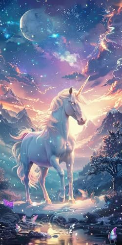 Diamond Painting Erwachsene Groß XXL 60x120cm, 5D Diamond Painting Einhorn Diamant Paintings Bilder Schmetterling Daiments Paintings Kinder, DIY Mosaik Bastelset Erwachsene, Deko Wohnzimmer J2-12686 von Jinycoon