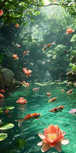 Diamond Painting Erwachsene Groß XXL 60x120cm, 5D Diamond Painting Lotus Diamant Paintings Bilder Koi Daiments Paintings Kinder, DIY Mosaik Bastelset Erwachsene, Halloween Deko Wohnzimmer J2-12546 Diamond Painting Erwachsene Groß XXL 60x120cm, 5D Diamond Painting Lotus Diamant Paintings Bilder Koi Daiments Paintings Kinder, DIY Mosaik Bastelset Erwachsene, Halloween Deko Wohnzimmer J2-12546 von Jinycoon