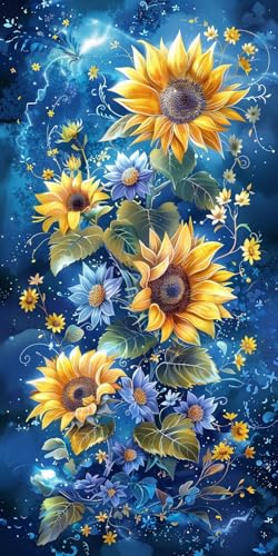 Diamond Painting Erwachsene Groß XXL 60x120cm, 5D Diamond Painting Sonnenblume Diamant Paintings Bilder Anlage Daiments Paintings Kinder, DIY Bastelset Erwachsene, Halloween Deko Wohnzimmer J2-13326 von Jinycoon