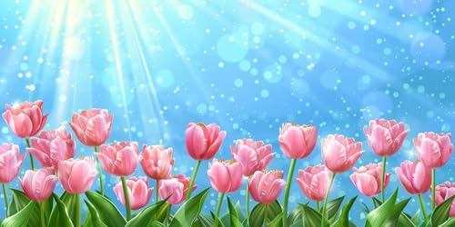 Diamond Painting Erwachsene Groß XXL 60x120cm,5D Diamond Painting Tulpe Diamant Paintings Bilder Sonnenlicht Daiments Paintings Kinder,DIY Mosaik Bastelset Erwachsene,Halloween Deko Wohnzimmer J2-3626 von Jinycoon