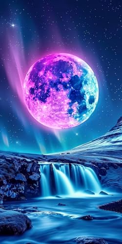 Diamond Painting Erwachsene Groß XXL 70x140cm, 5D Diamond Painting Sternenhimmel Diamant Paintings Bilder Aurora Daiments Paintings Kinder, DIY Mosaik Bastelset Erwachsene, Deko Wohnzimmer J2-13627 von Jinycoon