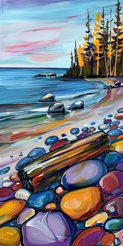 Diamond Painting Erwachsene Groß XXL 80x160cm, 5D Diamond Painting Meer Diamant Paintings Bilder Stein Daiments Paintings Kinder, DIY Mosaik Bastelset Erwachsene, Halloween Deko Wohnzimmer J2-13508 von Jinycoon