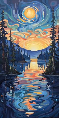 Diamond Painting Erwachsene Groß XXL 90x180cm, 5D Diamond Painting Sternenhimmel Diamant Paintings Bilder Baum Daiments Paintings Kinder, DIY Bastelset Erwachsene, Halloween Deko Wohnzimmer J2-13449 von Jinycoon