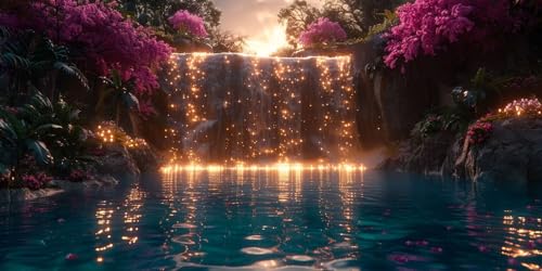 Diamond Painting Erwachsene Groß XXL 90x180cm,5D Diamond Painting Wasserfall Diamant Paintings Bilder Blume Daiments Paintings Kinder,DIY Mosaik Bastelset Erwachsene,Halloween Deko Wohnzimmer J2-509 von Jinycoon