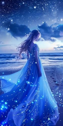 Diamond Painting Frau Diamant Painting Bilder Erwachsene Blau Diamond Paintings Set, 5D Daiments Paintings Kinder, DIY Diamant Kunst Malerei Stickerei Basteln Mädchen, Zimmer Deko 70x140cm J2-14057 Diamond Painting Frau Diamant Painting Bilder Erwachsene Blau Diamond Paintings Set, 5D Daiments Paintings Kinder, DIY Diamant Kunst Malerei Stickerei Basteln Mädchen, Zimmer Deko 70x140cm J2-14057 von Jinycoon