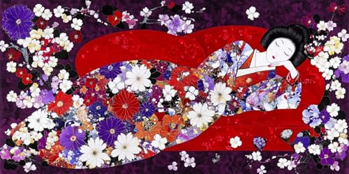 Diamond Painting Frau Diamant Painting Bilder Erwachsene Blume Diamond Paintings Set, 5D Daiments Paintings Kinder, DIY Diamant Kunst Malerei Stickerei Basteln Mädchen, Zimmer Deko 30x60cm J2-10593 von Jinycoon
