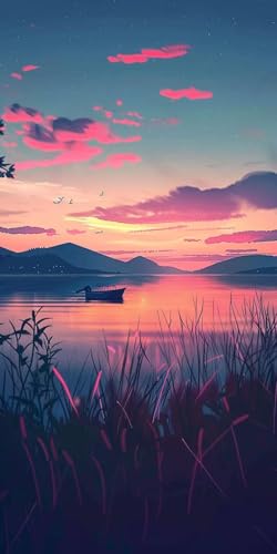 Diamond Painting Himmel Diamant Painting Bilder Erwachsene Landschaft Diamond Paintings Set, 5D Daiments Paintings Kinder, DIY Diamant Malerei Stickerei Basteln Mädchen, Zimmer Deko 90x180cm J2-13659 von Jinycoon