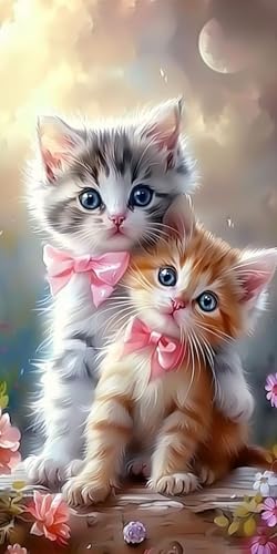 Diamond Painting Katze Diamant Painting Bilder Erwachsene Blume Diamond Paintings Set, 5D Daiments Paintings Kinder, DIY Diamant Kunst Malerei Stickerei Basteln Mädchen, Zimmer Deko 10x20cm J2-13132 Diamond Painting Katze Diamant Painting Bilder Erwachsene Blume Diamond Paintings Set, 5D Daiments Paintings Kinder, DIY Diamant Kunst Malerei Stickerei Basteln Mädchen, Zimmer Deko 10x20cm J2-13132 von Jinycoon