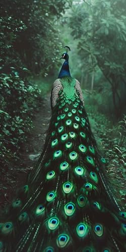 Diamond Painting Pfau Diamant Painting Bilder Erwachsene Wald Diamond Paintings Set, 5D Daiments Paintings Kinder, DIY Diamant Kunst Malerei Stickerei Basteln Mädchen, Zimmer Deko 50x100cm J2-12915 Diamond Painting Pfau Diamant Painting Bilder Erwachsene Wald Diamond Paintings Set, 5D Daiments Paintings Kinder, DIY Diamant Kunst Malerei Stickerei Basteln Mädchen, Zimmer Deko 50x100cm J2-12915 von Jinycoon
