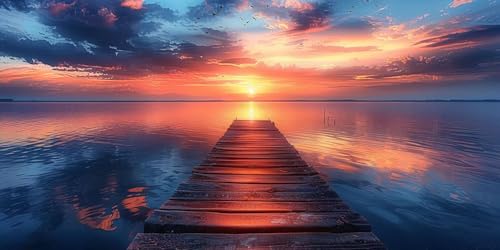 Diamond Painting Pier Diamant Painting Bilder Erwachsene Sonnenaufgang Diamond Paintings Set, 5D Daiments Paintings Kinder, DIY Diamant Malerei Stickerei Basteln Mädchen, Zimmer Deko 70x140cm J2-8297 Diamond Painting Pier Diamant Painting Bilder Erwachsene Sonnenaufgang Diamond Paintings Set, 5D Daiments Paintings Kinder, DIY Diamant Malerei Stickerei Basteln Mädchen, Zimmer Deko 70x140cm J2-8297 von Jinycoon