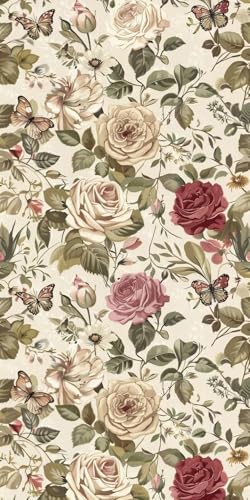 Diamond Painting Rose Diamant Painting Bilder Erwachsene Schmetterling Diamond Paintings Set,5D Daiments Paintings Kinder,DIY Diamant Malerei Stickerei Basteln Mädchen,Zimmer Deko 100x200cm J2-12600 von Jinycoon