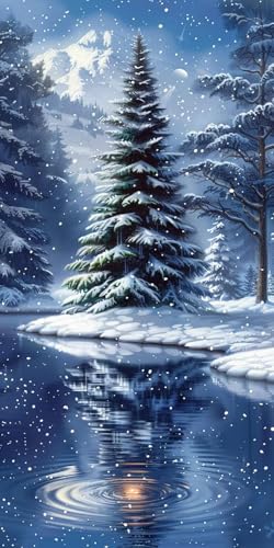 Diamond Painting Winter Diamant Painting Bilder Erwachsene Baum Diamond Paintings Set, 5D Daiments Paintings Kinder, DIY Diamant Kunst Malerei Stickerei Basteln Mädchen, Zimmer Deko 50x100cm J2-13315 Diamond Painting Winter Diamant Painting Bilder Erwachsene Baum Diamond Paintings Set, 5D Daiments Paintings Kinder, DIY Diamant Kunst Malerei Stickerei Basteln Mädchen, Zimmer Deko 50x100cm J2-13315 von Jinycoon