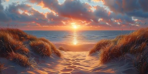 Diamond Painting Winter Diamant Painting Bilder Erwachsene Sonnenaufgang Diamond Paintings Set, 5D Daiments Paintings Kinder, DIY Diamant Malerei Stickerei Basteln Mädchen, Zimmer Deko 80x160cm J2-578 von Jinycoon