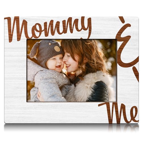 JioJio Chan Bilderrahmen "Mommy And Me", Muttertagsgeschenke für Mutter, personalisiertes Geburtstagsgeschenk für Frauen, Mutter-Tochter-Bilderrahmen, 10,2 x 15,2 cm, natürliches Holz, Heimbüro-Dekor JioJio Chan Bilderrahmen "Mommy And Me", Muttertagsgeschenke für Mutter, personalisiertes Geburtstagsgeschenk für Frauen, Mutter-Tochter-Bilderrahmen, 10,2 x 15,2 cm, natürliches Holz, Heimbüro-Dekor von JioJio Chan