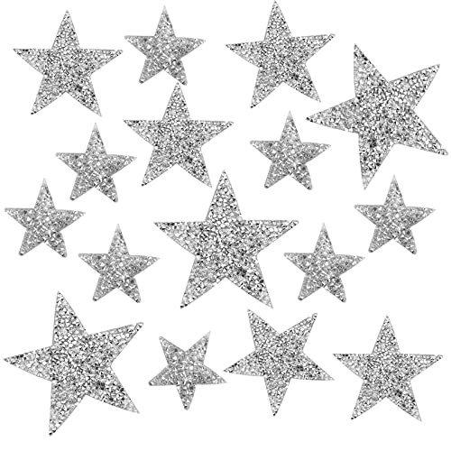 yivom 16 Stück Bügelbilder Strass Aufbügler Strass patches aufnäher bügelbilder glitzer applikation zum aufbügeln für Kleidung, Hüte, Bekleidungszubehör yivom 16 Stück Bügelbilder Strass Aufbügler Strass patches aufnäher bügelbilder glitzer applikation zum aufbügeln für Kleidung, Hüte, Bekleidungszubehör von Kemolpo