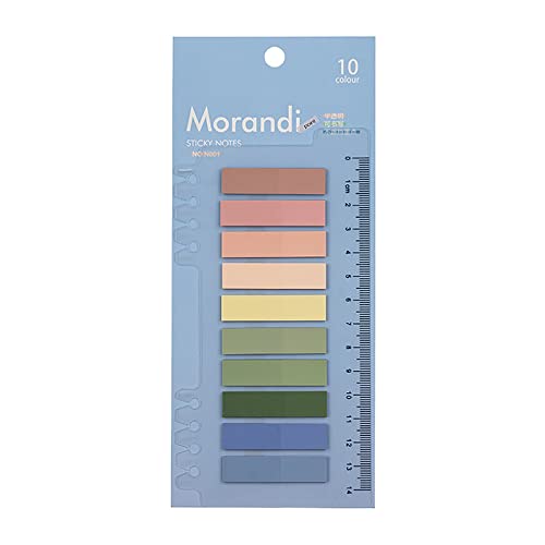 Etiketten Index Sticky Stickers Markers Index Translucent Page Annotation Labels Labels Morandi Sticky Tabs (Blue a, One Size) von Jipersuo