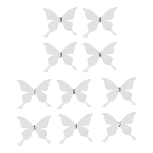 10 Stück durchsichtige Schmetterlingsnadeln für Vorhänge, dekorative Anstecknadeln für Hochzeit, Party und Schlafzimmer, Dekoration, Vorhangzubehör 10 Stück durchsichtige Schmetterlingsnadeln für Vorhänge, dekorative Anstecknadeln für Hochzeit, Party und Schlafzimmer, Dekoration, Vorhangzubehör von Jiqoe