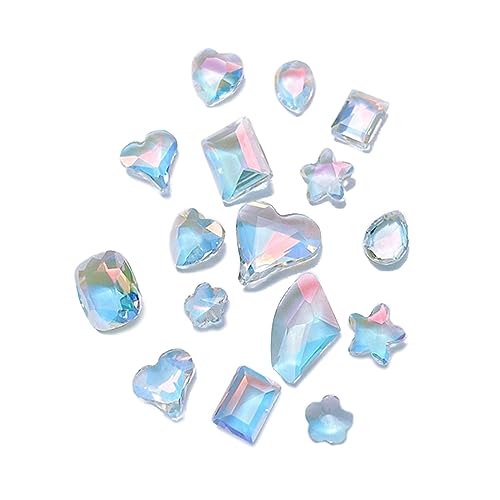 30 Stück/Set, modische Kristall-Nagelkunst, Schmuck, Kristall, 3D-Diamant-Strasssteine, Nageldekoration, Nagelverzierungen, Nagelakzente von Jiqoe