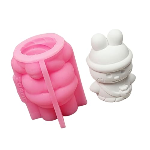 3D-Formen aus Silikon, Motiv: Hasen, Ornamente, Liebe, Tierformen, Gießformen für Zuhause, Tischdekoration von Jiqoe