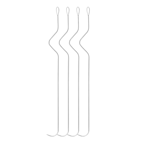 4 Stück Gebogene Perlennadel Zubehör Bead Spinner Nadel Edelstahl Gebogene Nadel für Perlendesigner 4 Stück Gebogene Perlennadel Zubehör Bead Spinner Nadel Edelstahl Gebogene Nadel für Perlendesigner von Jiqoe