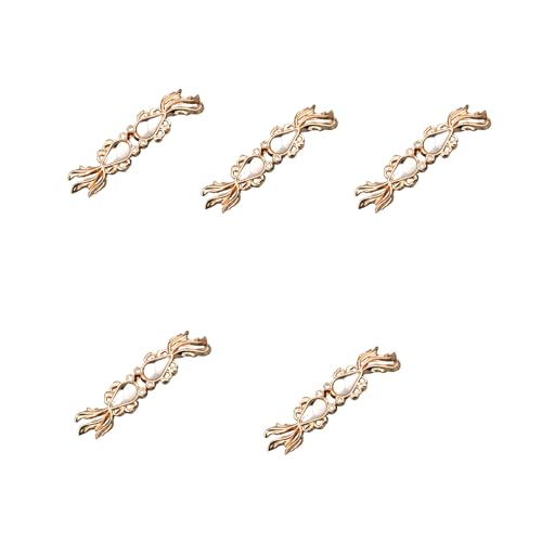 5 x chinesische Fischknoten-Knöpfe, Metallknöpfe, Cheongsam-Knopfverschlüsse für Mantel, Metallknöpfe von Jiqoe