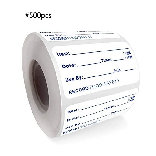 500pcs Selbstkleber Lebensmitteletiketten Food Labels Food Aufkleber Lebensmittel Sicheres Speicher Für Glasmetallholzbehälter von Jiqoe