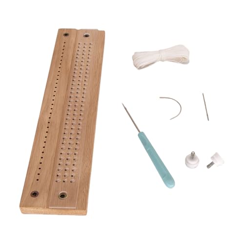 Holz-Papier-Lochstanzer, Buchbinder-Zubehör mit Stanzwerkzeug, Nähnadel und Faden für Buchbinderhandwerk Holz-Papier-Lochstanzer, Buchbinder-Zubehör mit Stanzwerkzeug, Nähnadel und Faden für Buchbinderhandwerk von Jiqoe